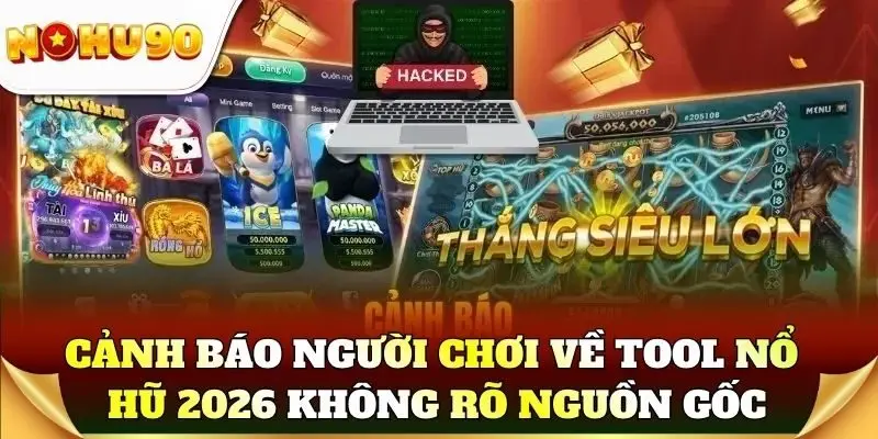 Cảnh báo người chơi về tool nổ hũ 2026 không rõ nguồn gốc